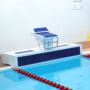 Plateforme de départ de compétition en fibre de verre portable et durable, bleue et blanche, pour la natation, accessoire essentiel pour piscine, Jinde - Product Image 3