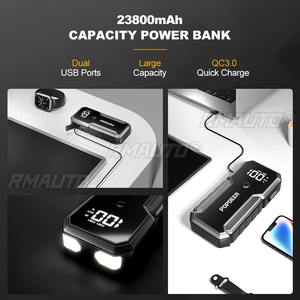 Démarreur de voiture 3000A 23800mAh, batterie externe, alimentation de démarrage d'urgence, chargeur de batterie 12V pour voiture, utilisation en extérieur - Product Image 2