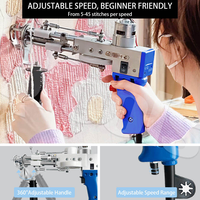 Qtools Bestes Tufting-Set Duo Tufting-Pistolen-Set 2-in-1 für Anfänger Teppichherstellung Tufting-Garn-Trimmer