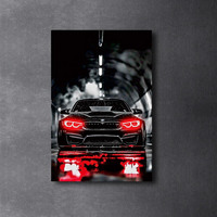 Voiture de course personnalisée LED Neon Light Télécommande Publicité Panneaux électroniques Alimentation CC pour Home Bar Mall Shop Application
