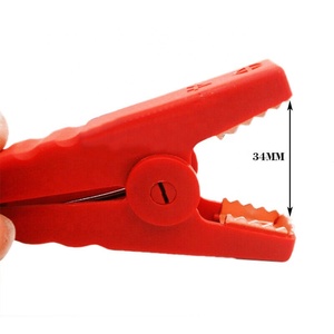 Heavy Duty 95mm Rouge Noir Voiture <span class=keywords><strong>Pince</strong></span> <span class=keywords><strong>Crocodile</strong></span> Pinces De Test De Batterie 100A Cuivre Enduit Dents <span class=keywords><strong>Crocodile</strong></span> Connecteur Clips - Product Image 3
