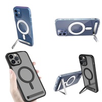 Casing Handphone Anti-Slip Kristal dengan Holder untuk iPhone 17 Air 15 Pro Max 16 14 13 12 Plus 11 Series Produk Dropshipping