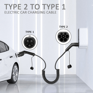 Cable de Carga para Vehículos Eléctricos Tipo 2 a Tipo 1, 32A, 7kW, 250V CA, Cable Convertidor J1772 para Conector de Carga de Vehículos Eléctricos, Cable TPU OEM - Product Image 4