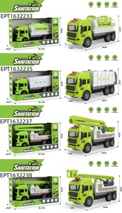 Camion jouet à inertie EPT avec lumières et sons, modèles de véhicules de pompier/ingénierie/assainissement, piles bouton incluses - Product Image 4
