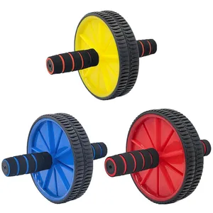 Conjunto de roda abdominal para exercício, yoga, treinamento com rolo único, conjunto para roda de fitness