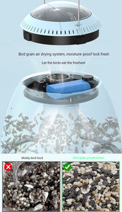 AKX Offre Spéciale Abreuvoir pour oiseaux écologique <span class=keywords><strong>Mangeoire</strong></span> d'eau automatique <span class=keywords><strong>Mangeoire</strong></span> pour oiseaux à grains d'intérieur - Product Image 4