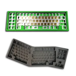 Aluminum Stainless Steel Keyboards Prototype Machining CNC Custom Parts Colorful Anodized E-Coating Parts