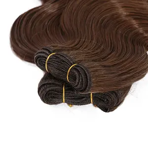 Tissage de cheveux naturels brésilien, remy, avec trame, naturel