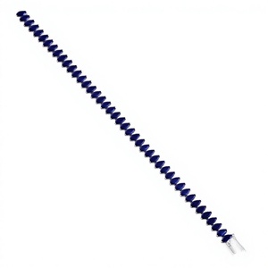 Natural Blue <b>Sapphire</b> Classic Rhodium Plated <b>Bracelet</b> in 925 Sterling Silver Haf Bezel Setting for Women Wedding Gift Jewelry - Product Image 3