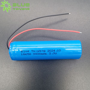 Zylindrische wiederauf ladbare 3,6 V <span class=keywords><strong>Li</strong></span>-Ionen-Batterie Zelle Bateria <span class=keywords><strong>18650</strong></span> <span class=keywords><strong>Li</strong></span>-Ionen-Batterie Lithium 3400mAh 3,7 V <span class=keywords><strong>18650</strong></span> Batterie - Product Image 1