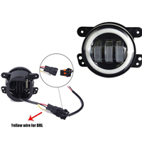 JHS 4 pouces Led antibrouillard Halo anneau antibrouillard 30W diurne avec yeux d'ange pour Toyota Corolla Jeep Wrangler Jk lumières