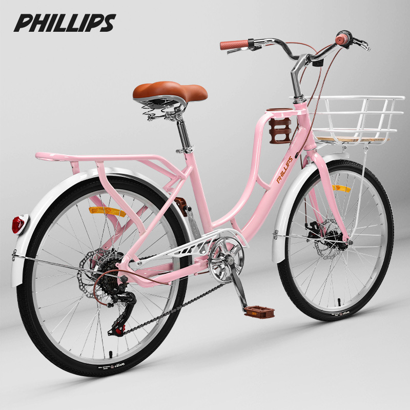 Pink spoked wheels, high carbon steel