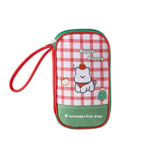 Nouvelle conception, sac de rangement multifonctionnel pour cartes d'identité, pochette portable pour cartes, portefeuille de voyage en flanelle, trousse à crayons multicouche - Product Image 1