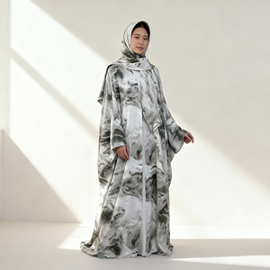 Robe Abaya en Polyester Imprimé Premium pour Femmes Musulmanes Longue Élégante Soirée Fête Personnalisée Vente en Gros - Product Image 1