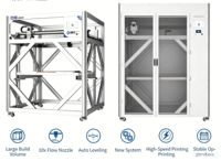 Imprimante 3D de qualité industrielle AXMpro12-6, haute précision, nivellement automatique, détection automatique du filament, connectivité USB/WiFi, PLA, nouvelle, garantie 1 an