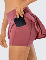 Offre Spéciale populaire femmes Tennis jupes fermeture éclair grande taille jupe pantalon intérieur Shorts élastique sport Golf jupes avec poches