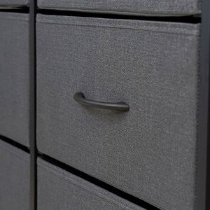 Commode autoportante moderne en tissu pour salon, durable, avec panneaux en MDF et acier inoxydable, en pin, disponible en plusieurs couleurs – Fournisseur en gros - Product Image 5