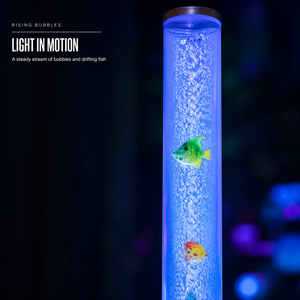 <b>LED</b> Bubble Fish <b>Lamp</b> <b>Floor</b> Standing Colour Changing Tube Light <b>for</b> <b>Living</b> <b>Room</b> Kids <b>Room</b> - Product Image 3