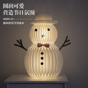 Umiss Weihnachtsdekoration Weihnachtsmann Schneemann mit Licht Weihnachtsschmuck - Product Image 6