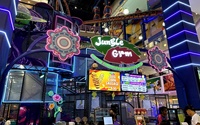 Aire de jeux intérieure sur le thème du ciel étoilé, toboggan en spirale, anneau lumineux LED, piscine à balles interactive, centre d'aventure pour enfants, amusement
