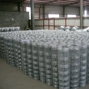 Rouleau de clôture de champ galvanisé pour bovins et chevaux, 4 pieds de haut, 330 pieds de long, clôture de ferme robuste, treillis métallique pour propriétés équestres - Product Image 5
