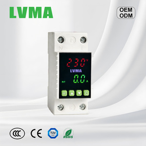 Реле тока и напряжения 1P+N 2P 63А 80А 100А, однофазное, 230В 50Гц, стабилизатор, защита от пониженного/повышенного напряжения, цифровой LED-дисплей - Product Image 3