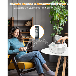 Lecteur de cassettes CD portable avec radio AM/FM, enregistreur USB BT, télécommande pour la maison, la cuisine et l'apprentissage des langues - Product Image 4