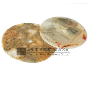 Steen horloge wijzerplaten, crazy agaat wijzerplaten voor maken horloges 21mm - Product Image 4