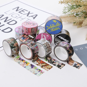 Ruban Washi Kpop Mixte, Autocollants Merchandises Stray Kids, Ruban Washi K-pop Groupe d'Idoles, Autocollant Décoratif Photo Personnage Coloré - Product Image 5