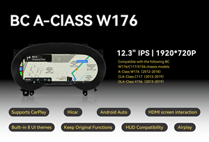 Mise à niveau technologique instantanée : Tableau de bord numérique pour <span class=keywords><strong>Mercedes</strong></span> Benz W176 Classe CLA C117 GLA X156 Classe C W205 avec navigation plein écran - Product Image 1
