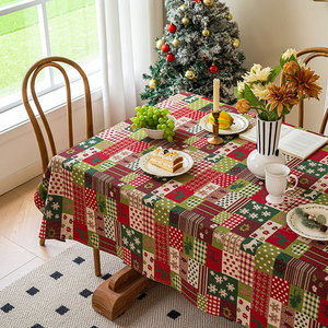 <span class=keywords><strong>Tovaglia</strong></span> in <span class=keywords><strong>Cotone</strong></span> e Lino di Alta Qualità Stile Natalizio per Sala da Pranzo - Product Image 6