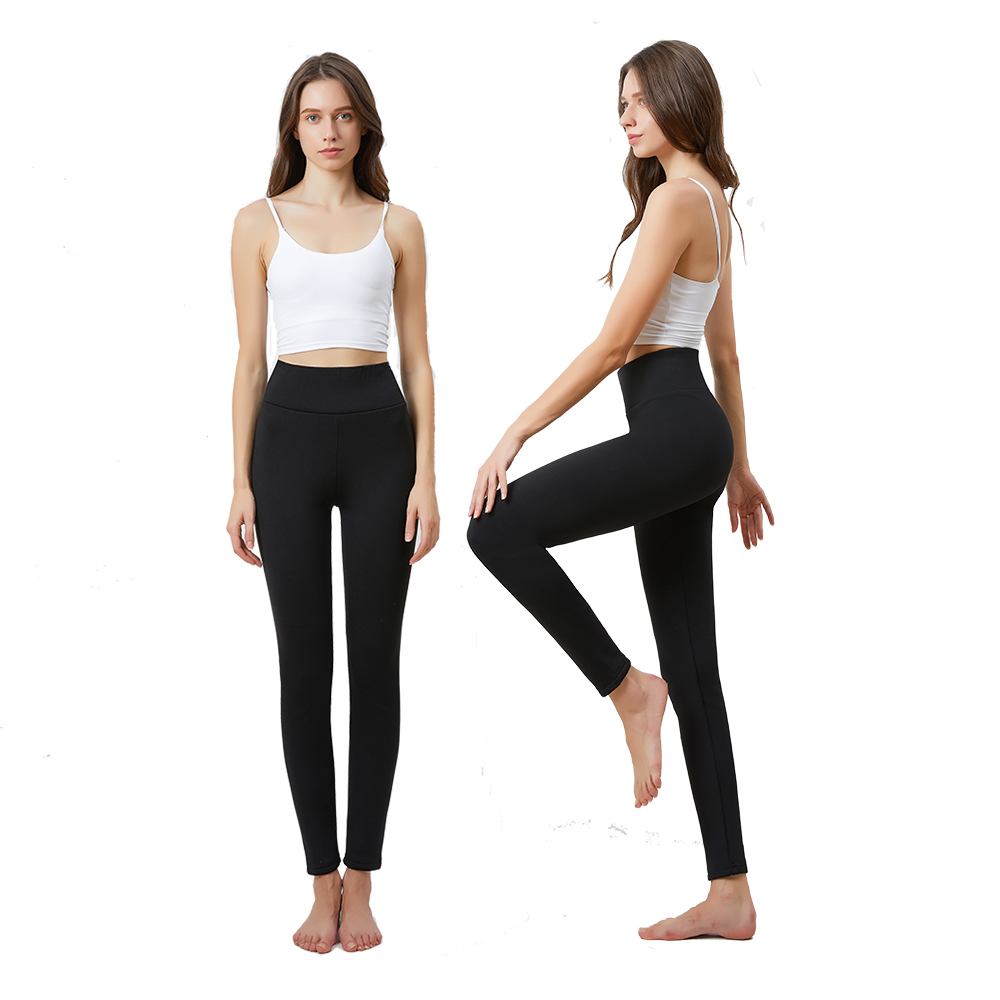 High Waist Fitness Running Yoga Pant Stretchy Thick Warm Thermal Skinny Pants Winter Sherpa Fleece Lined Leggings For Women