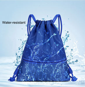 Fashion Ripstop Nylon Sports <b>Drawstring</b> Gymsack <b>Backpack</b> Fitness Basketball <b>Drawstring</b> Bags Kids <b>Backpack</b> for Swimming - Product Image 4