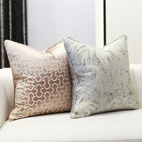Housse de coussin Jacquard décoratif de luxe, taie d'oreiller géométrique abstraite, pour canapé-lit, salon
