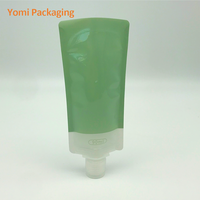 Sachets échantillons de 30 ml, 50 ml, 100 ml pour soins de la peau, gommage corporel liquide, poche en plastique avec bec verseur