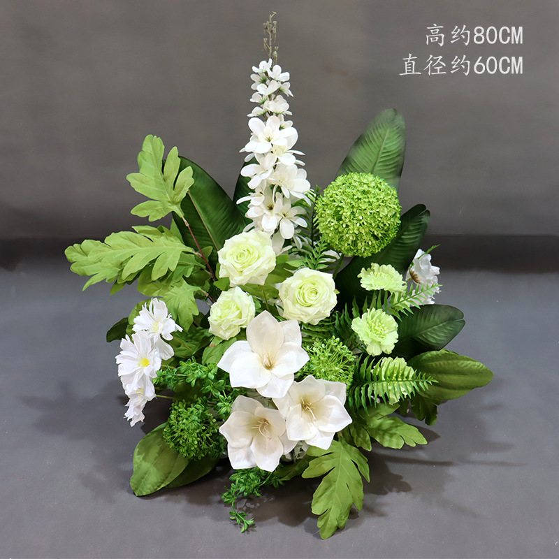 Boule d'oignon vert clair chiyodlan fleur en pot