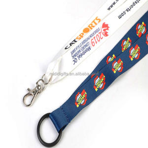 Cordones promocionales personalizados Soporte universal Soporte de dispositivo de anillo con correas para el cuello Correas Salvado Cordones de poliéster impresos - Product Image 3