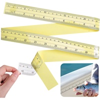 Autocollants transparents pour mesurer les poissons, ruban adhésif de mesure pour poissons, ruban adhésif imperméable à double échelle pour la pêche, le bateau