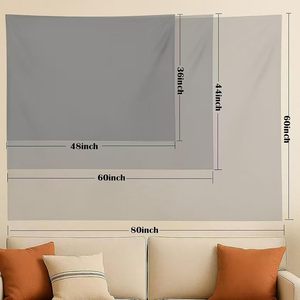 Tapiz de Pared con Diseño de León Blanco y Negro, Espacio Cool con Luna y Estrellas para Hombres, Decoración Estética para el Hogar, Decoración de Halloween - Product Image 3