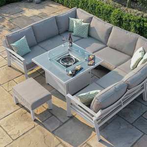 Coussin en duvet moderne et luxueux, meubles <span class=keywords><strong>de</strong></span> maison, ensemble <span class=keywords><strong>de</strong></span> canapés <span class=keywords><strong>de</strong></span> <span class=keywords><strong>jardin</strong></span> sectionnels pour <span class=keywords><strong>salon</strong></span> avec table et repose-pieds pour le feu - Product Image 1