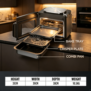 Cuisinière multifonction 12-en-1, <span class=keywords><strong>four</strong></span> vapeur, <span class=keywords><strong>friteuse</strong></span> à air, avec 8 portions, cuisson rapide, multifonction - Product Image 5