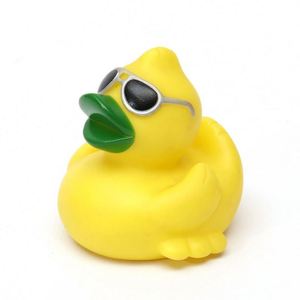 Wholesale 3 Inch Pvc Sunglasses Rubber Duck <b>Bath</b> Toys Assorted Designs for Baby Kids Shower Unisex Features Floating - Product Image 6