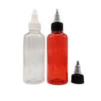 30ml 50ml 60ml 100ml 120ml 250ml 350ml 500ml Clear PET Twist Top Cap Applicator Mini Squeeze Bottle for Hair Oil