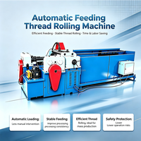 CNC Fully Automatic Thread Rolling Machine Max Feeding Length 3000mm High Precision Threading Rebar Threading Machine Equipment