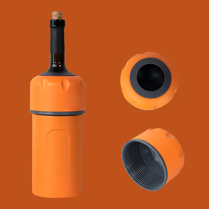 Wine Cooler Bottle Insulator Orange Stainless Steel Party Use - Product Image 1