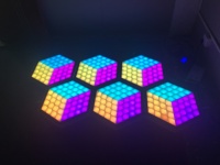 Hersteller LEDJ Ru Bix RGB 3D Panel Tragbar Leuchten Sechs kant platte Interaktive LED-Tanzfläche