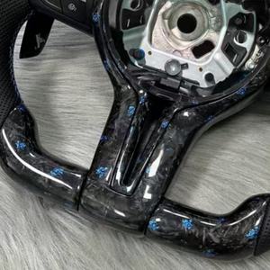 Volante de Fibra de Carbono para <span class=keywords><strong>BMW</strong></span> F10 F11 F20 F21 F30 F31 F34 F32 F33 F20 F22 F23 F48 M3 M5 E90 E70, Volante LED para Automóvil - Product Image 6