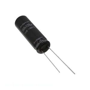 ตัวเก็บประจุแบบ Through Hole CAP ALUM 120UF 20% 160V RADIAL 120 uF รุ่น 160TXW120MEFR10X30 จาก Manufacturer Channel - Product Image 1