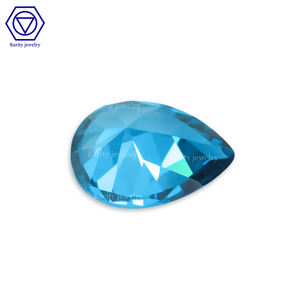 Rare naturale blu zaffiro a forma di pera <span class=keywords><strong>gemme</strong></span> <span class=keywords><strong>pietre</strong></span> <span class=keywords><strong>e</strong></span> cristalli blu topa pietra s925 intarsiato colore tesoro ciondolo anello personalizzato - Product Image 2