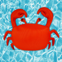 Petz Small Crab, jouet flottant pour piscine en forme de crabe, en maille, sans gonflage nécessaire